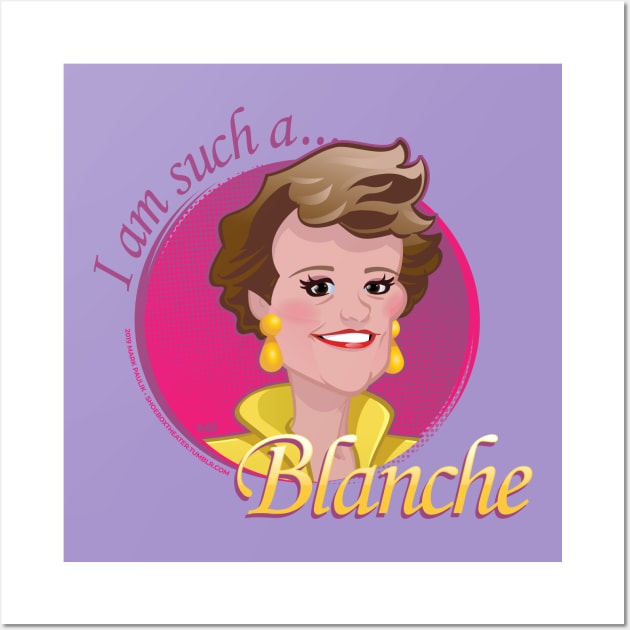 The Golden Girls - Blanche Wall Art by markpaulik